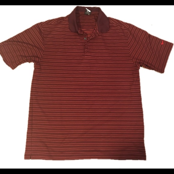nike burgundy polo